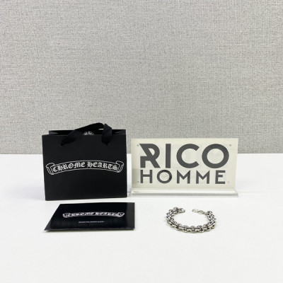 크롬HA츠 B링 더블 체인팔찌 (순은 s925)