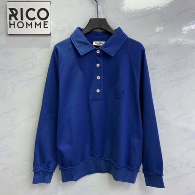 미*미* 로고 패치 워싱 오버핏 폴로 셔츠 (PREMIUM)