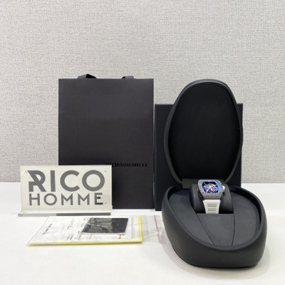 리차*밀 RM055 부바왓슨 NTPT 카본(야스마리나서킷 에디션) 화이트 러버밴드 42.7mm×50mm 1:1 최상급 (싱크 99.8%)