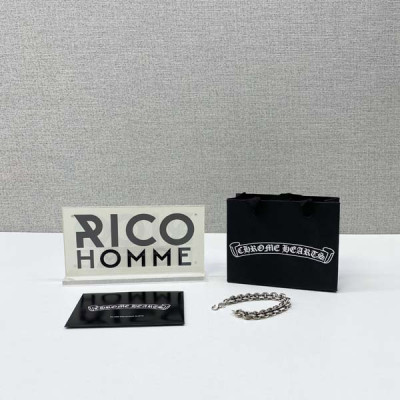 크롬HA츠 B링 더블 체인팔찌 (순은 s925)