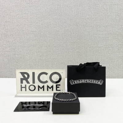 크롬HA츠 이서진 페이퍼체인 팔찌 (순은 s925)