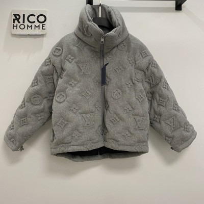 루이B통 오버핏 모노그램 보이후드 푸퍼 패딩 (1:1 HIGH PREMIUM)