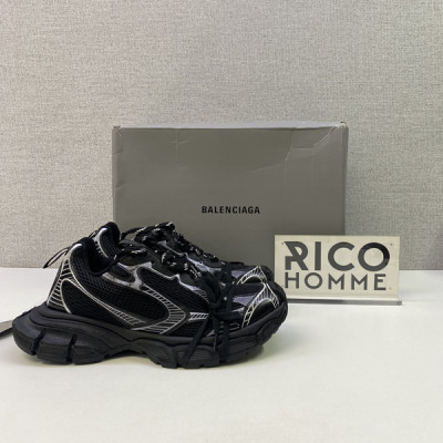 발렌시A가 3XL 트레이너 스니커즈 (블랙)