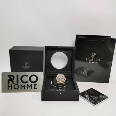 H*BLOT 클래식퓨전 크로노그래프 킹골드가죽 스트랩 45mm 1:1 최상급 (싱크 98.6%)