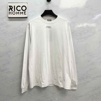 D올 Paris 시그니처 라벨 롱 슬리브 티셔츠 (1:1 HIGH PREMIUM)