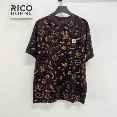 루이B통 모노그램 마롱 자카드 반팔 티셔츠 (PREMIUM)