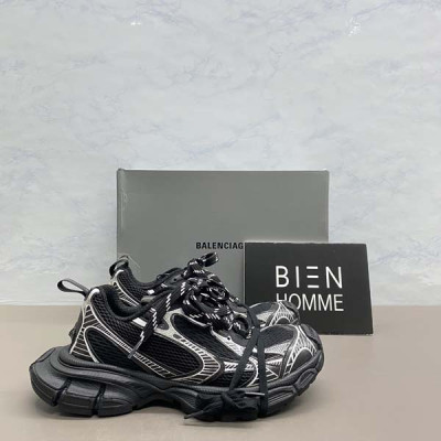 발렌시A가 3XL 트레이너 스니커즈 (블랙)