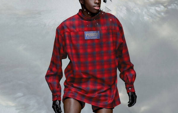 마르지L라 팬들턴 오버핏 셔츠 (PREMIUM)