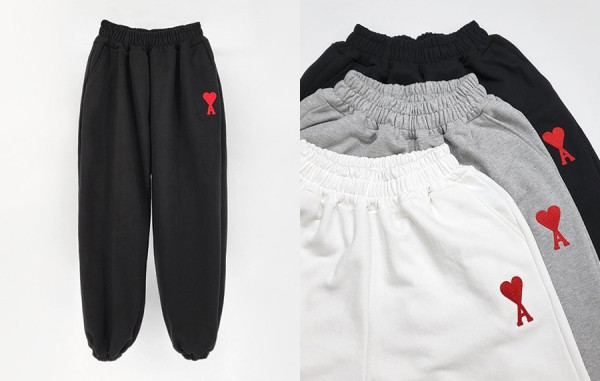 A미 레이디 레드하트 조거팬츠 (3color)