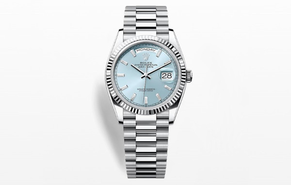 롤*스 데이데이트 아이스블루 바게트다이아 36mm 1:1 최상급 (싱크 99.8%)