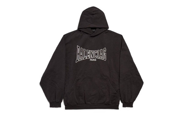 발렌시A가 복싱 레터링 라지핏 후드티셔츠 (HIGH QUALITY)