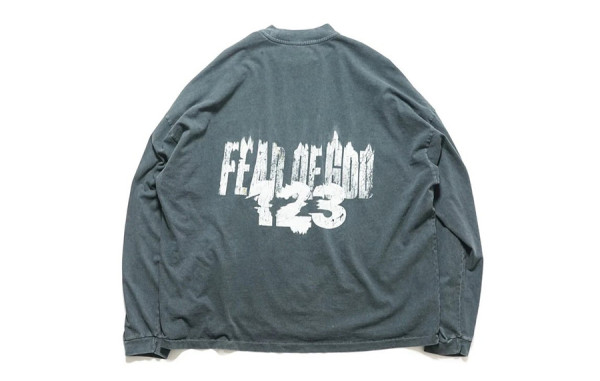 피5갓 X RRR123 빈티지 워싱 롱슬리브 티셔츠