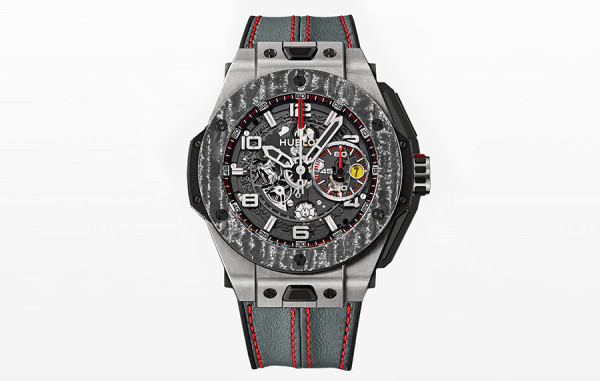 H*BLOT 빅뱅 유니코 페라리 F1 리미티드 에디션 티타늄 카본베젤 스켈레톤다이얼 45mm (싱크 96.3%)