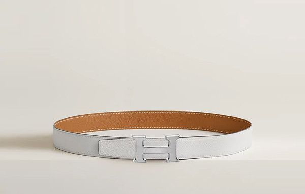 H르메스 H벨트 버클 & 리버서블 가죽 벨트 화이트/에토프 (HIGH QUALITY)