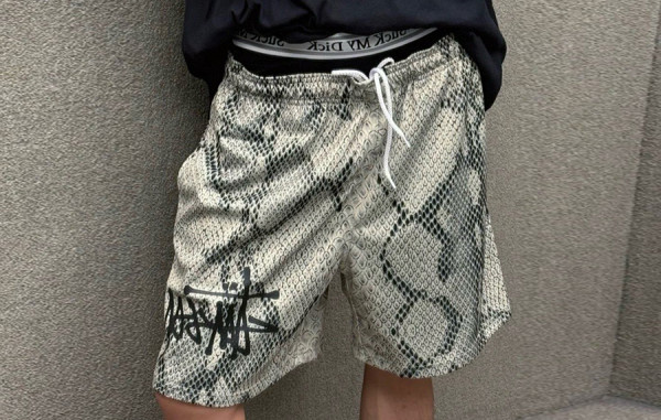 남녀공용 S투시 메쉬 스네이크 본 쇼츠 팬츠 (HIGH QUALITY)