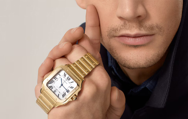 까르*에 산토스 옐로우골드 라지 47.5mm×39.8mm 1:1 최상급 (싱크 98.6%)