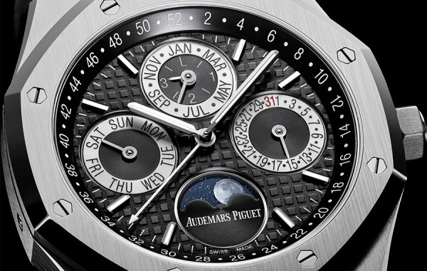 오데*피게 로얄오크 26574 퍼페츄얼 캘린더 흑판 41mm 1:1 최상급 (싱크 97.6%)