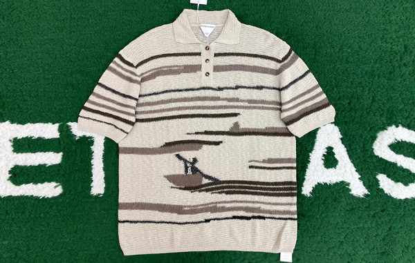 보*가 베*타 인타르시아 베니스 니트 반팔 티셔츠 (PREMIUM)