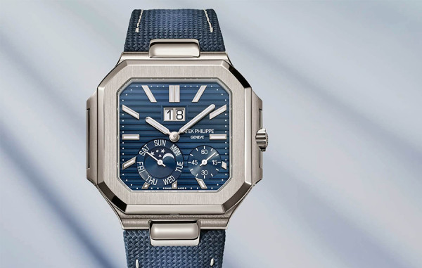 파*필립 큐비투스 문페이즈 청판 블루스트랩 45mm 1:1 최상급 (싱크 98.6%)