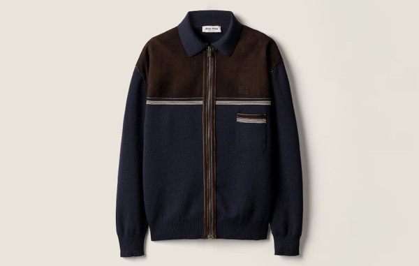 미*미* 스웨이드 집업 니트 스웨터 (PREMIUM)