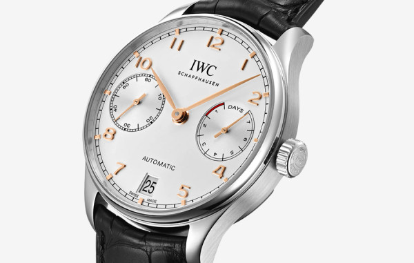 IW* 포르투기저 오토매틱 세븐데이즈(부엉이) 흰판&골드핸즈 블랙 레더스트랩 42mm 1:1 최상급 (싱크 98.6%)